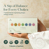 7 Chakras | Giftpack Assortment | 21 Tea Bags