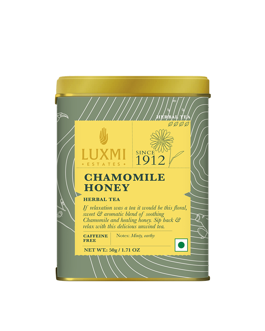 Chamomile Honey Herbal Tea | 50 gm | Organic Herbal Tea - Luxmi Estates