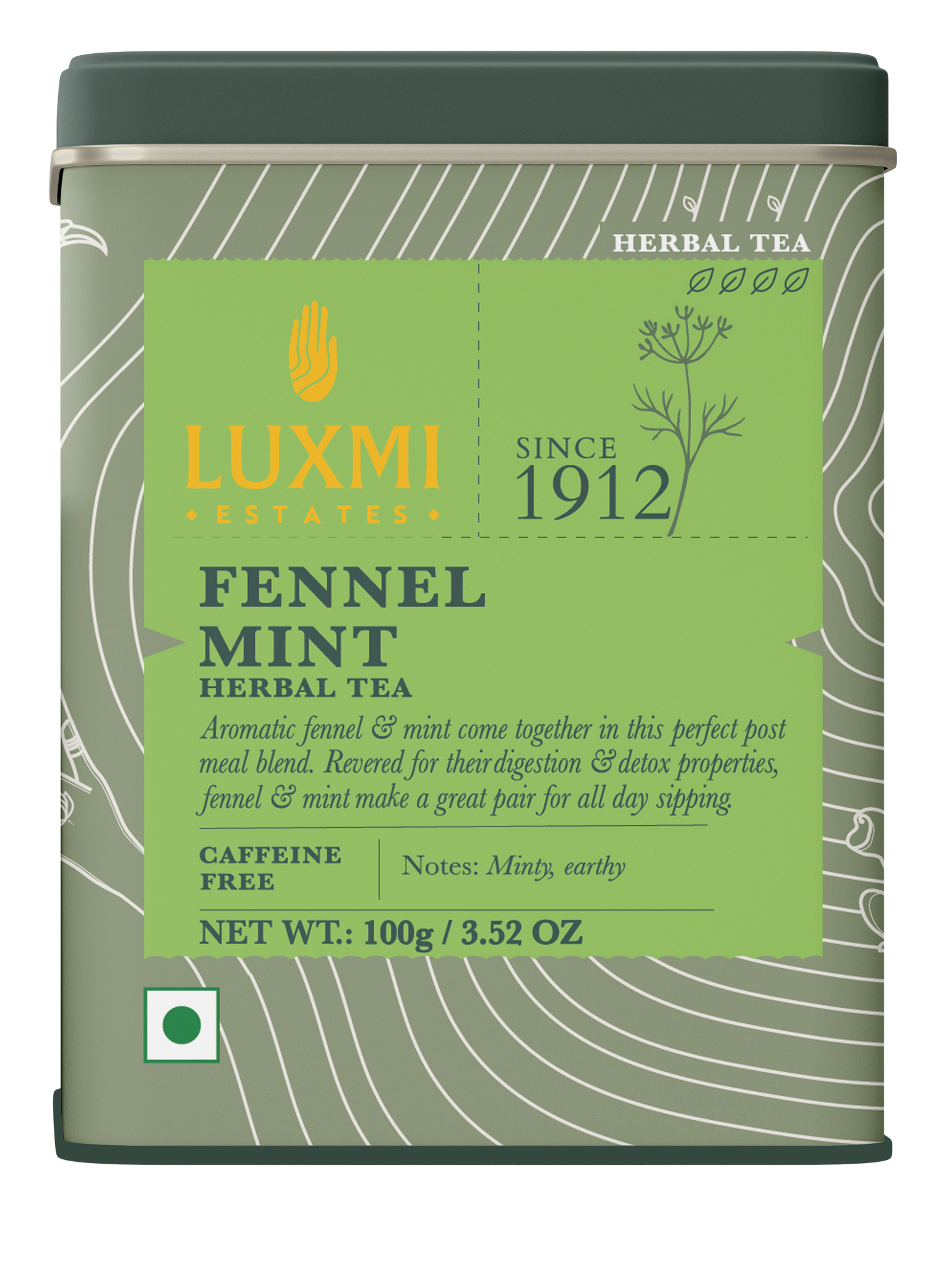 Fennel Mint Herbal Tea | 100 gm | Organic Herbal Tea