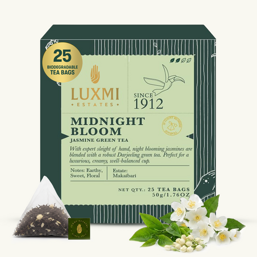 Midnight Bloom Jasmine Green Tea | Biodegradable Tea Bags