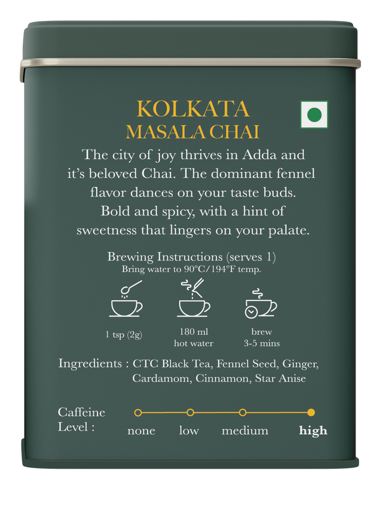 Kolkata Masala Chai | 100 gm | Luxmi Signature Tea | Assam CTC, Fennel, Ginger, Cardamom, Cinnamon, Star Anise