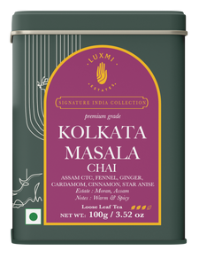 Kolkata Masala Chai | 100 gm | Luxmi Signature Tea | Assam CTC, Fennel, Ginger, Cardamom, Cinnamon, Star Anise