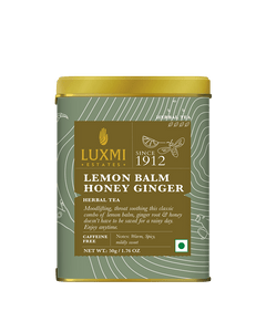 Lemon Balm Honey Ginger | 50 gm | Organic Herbal Tea - Luxmi Estates