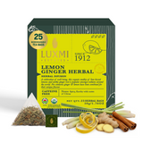 Lemon Ginger Root | 25 Herbal Infusion Bag | Organic Herbal Biodegradable Bags