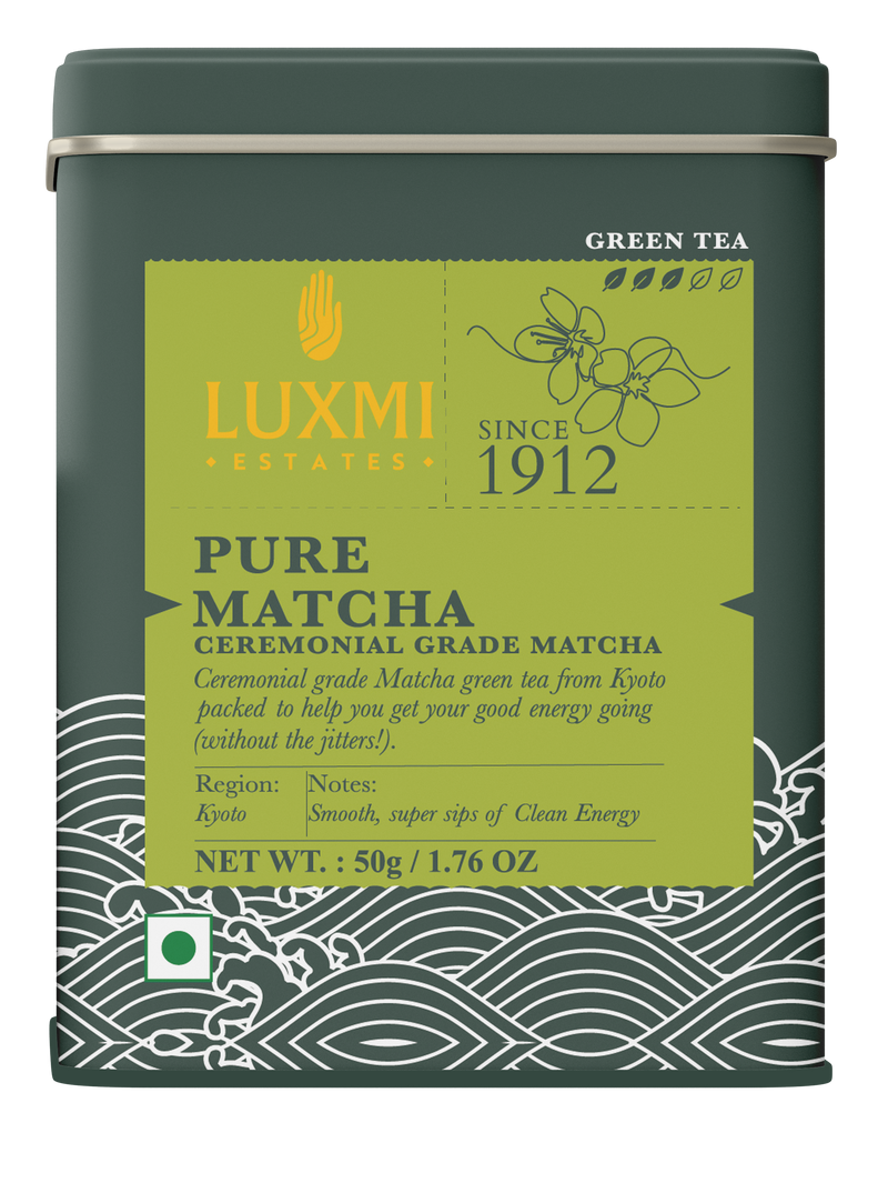 Pure Japanese Matcha Powder | 50gm Tin Caddy | Premium Ceremonial Grade Match Powder