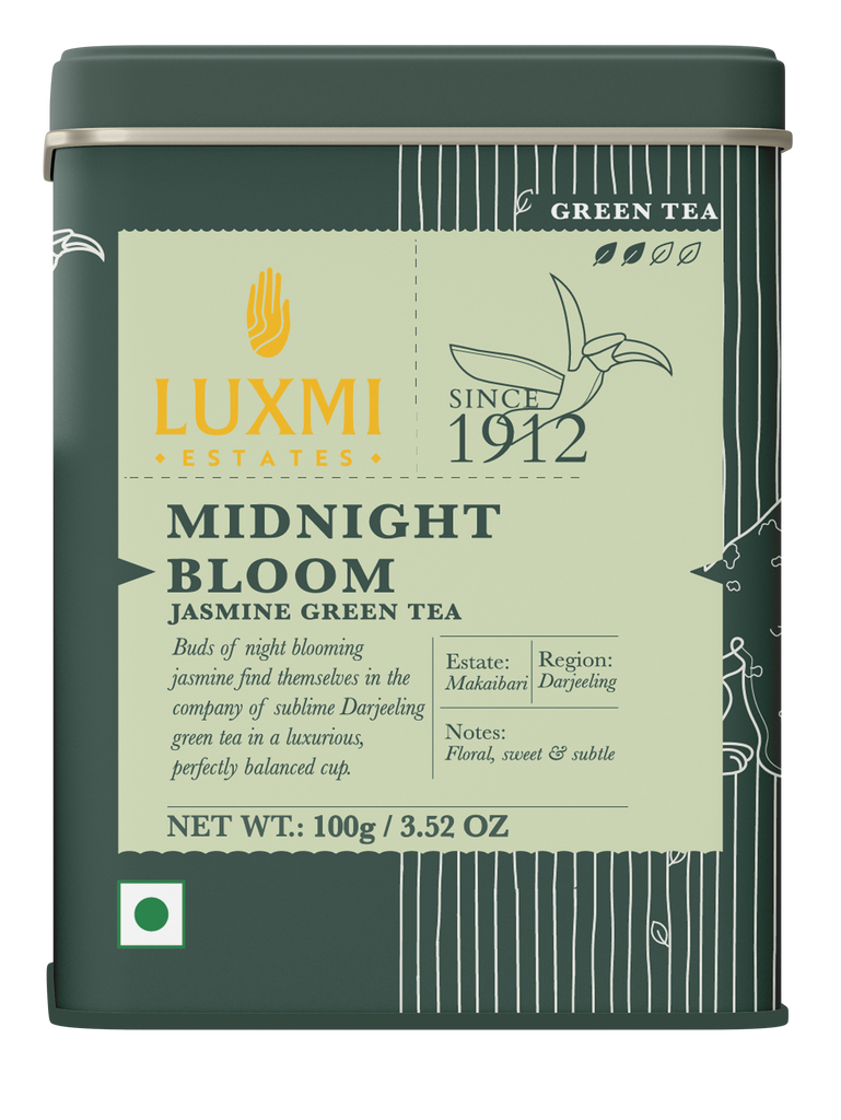 Midnight Bloom Jasmine Green Tea | 100gm Loose Leaf | Organic Green Tea