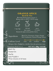 Orange Spice | 100 gm | Organic Black Tea