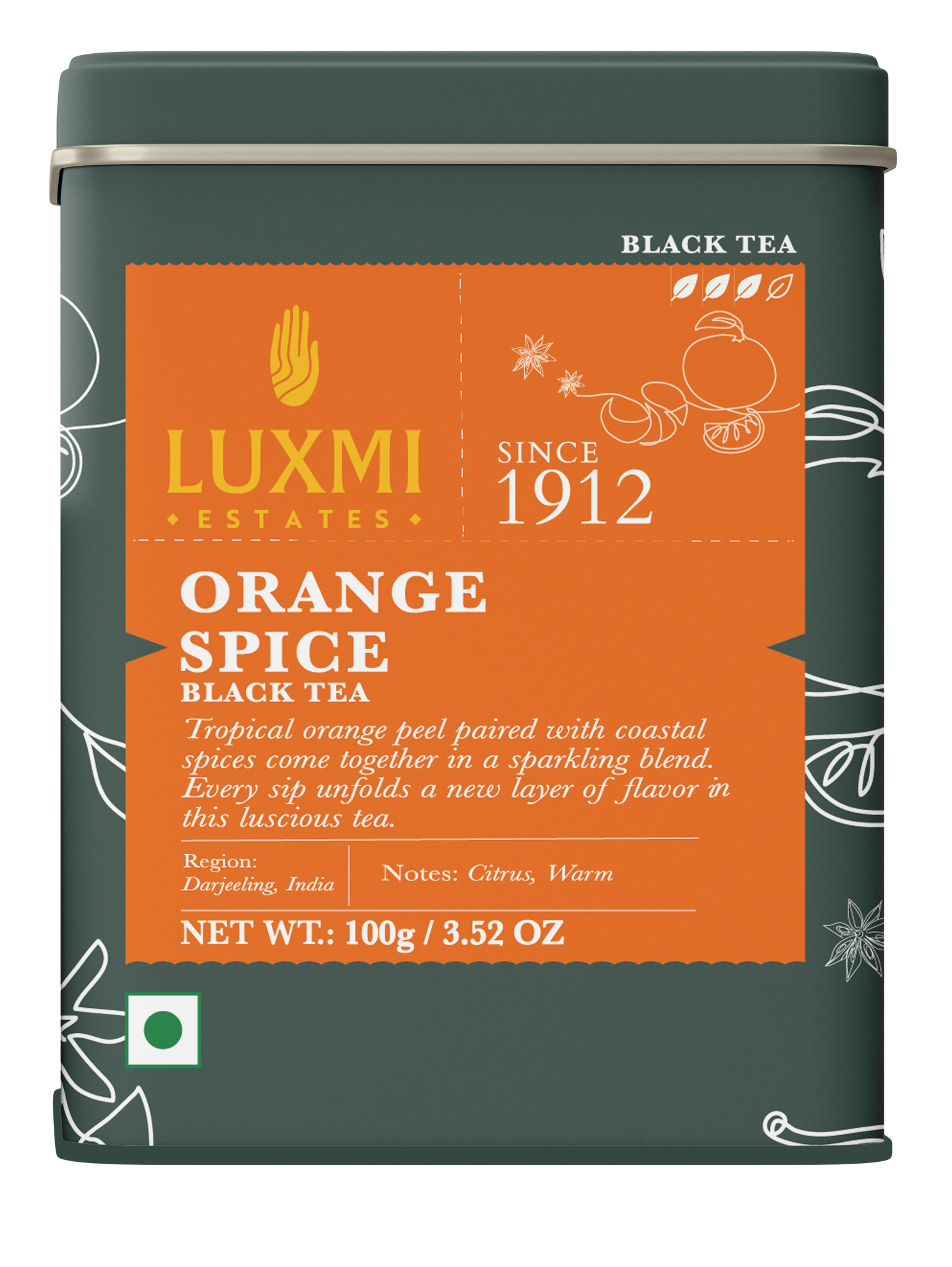 Orange Spice | 100 gm | Organic Black Tea | Special Fall Tea | Limited Edition Autumn Tea