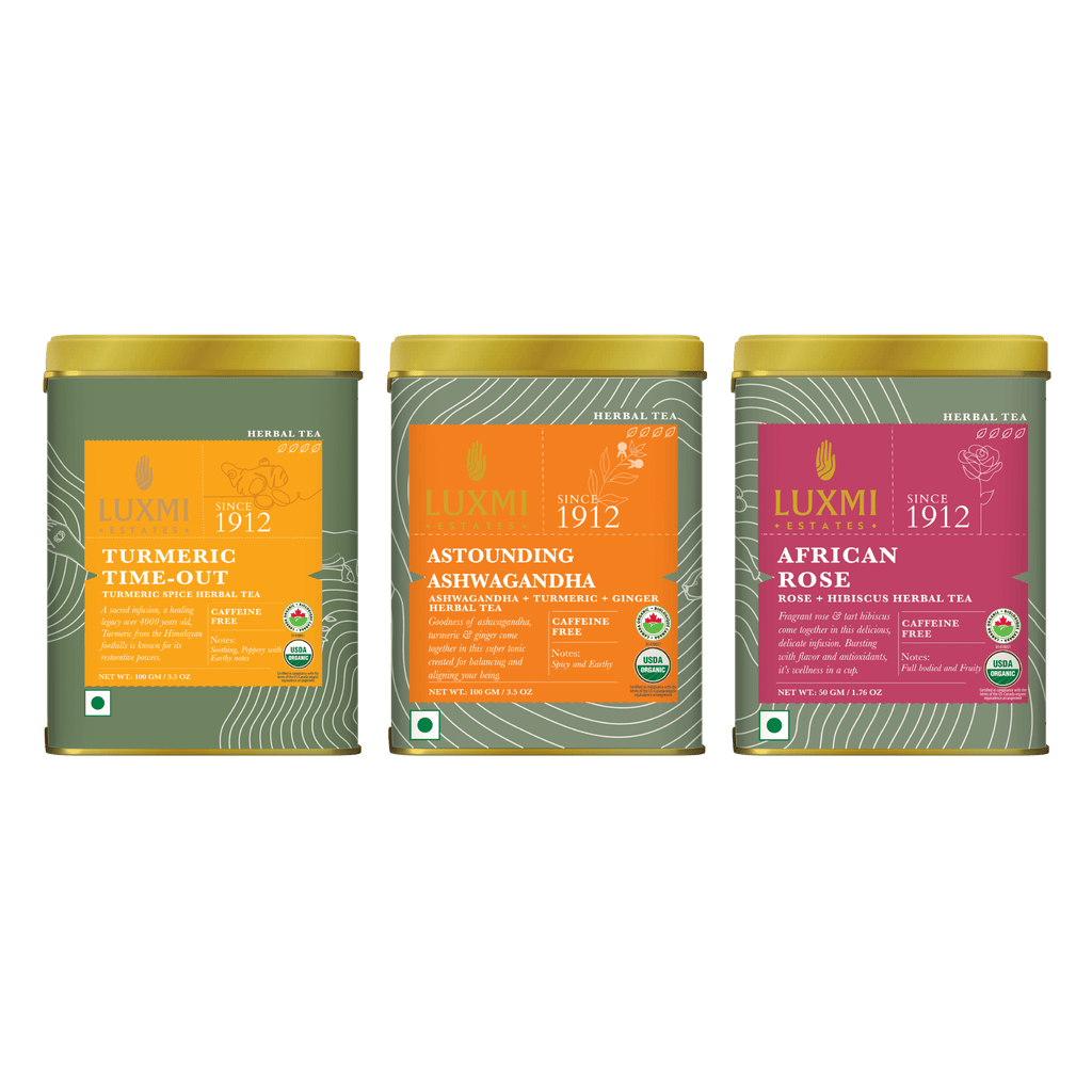 Organic Herbal Tea Collection Loose Leaf - Luxmi Estates