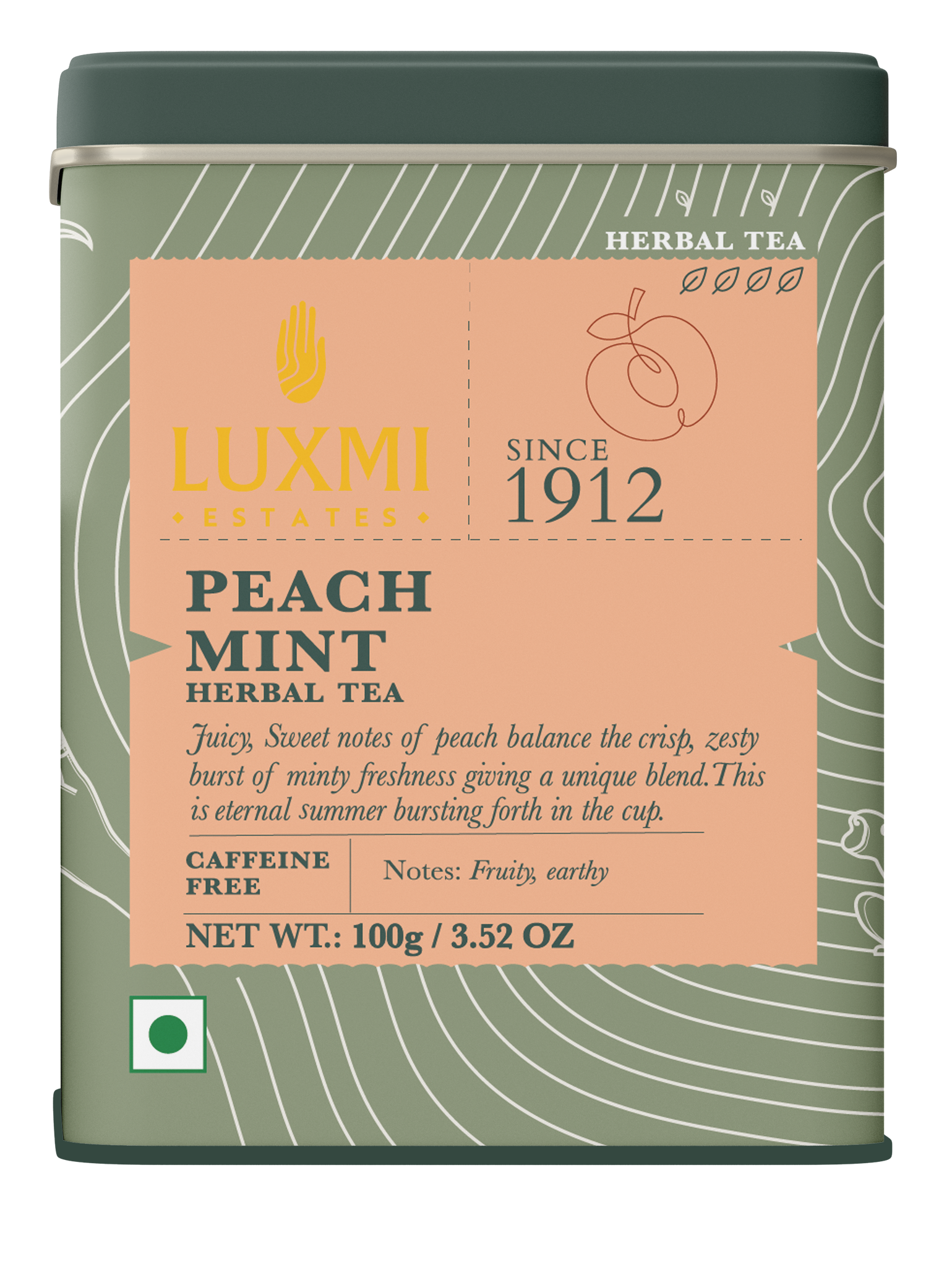 Peach Mint | 100 gm | Organic Herbal Tea