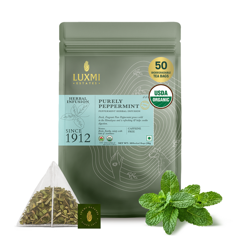 Purely Peppermint | 50 Tea bags | Organic Herbal Tea