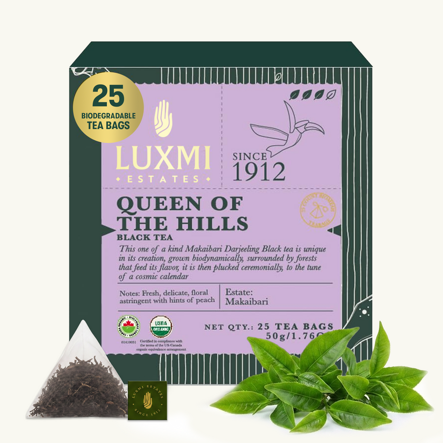 Queen of the Hills 25 Tea Bags | Queens Blend Organic Black Tea
