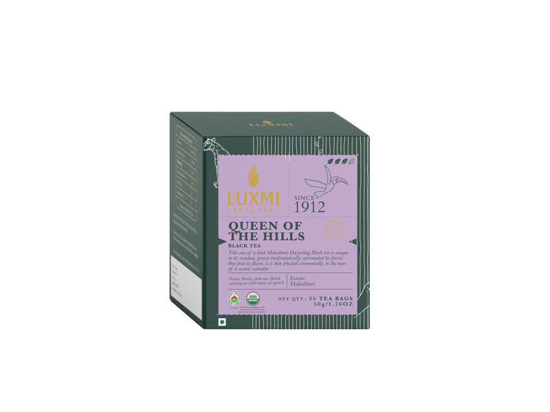 Queen of the Hills 25 Tea Bags | Queens Blend Organic Black Tea