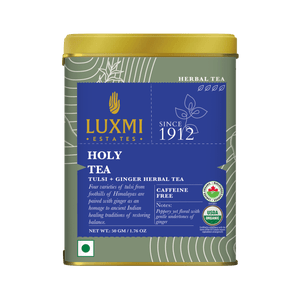 Tulsi Tea | 50gm | Organic Herbal Tea - Luxmi Estates