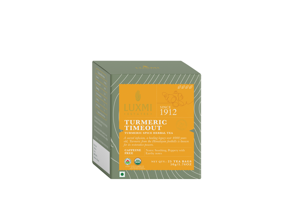 Turmeric Ginger | Turmeric Time-Out | 25 Tea Bags | Organic Herbal Tea