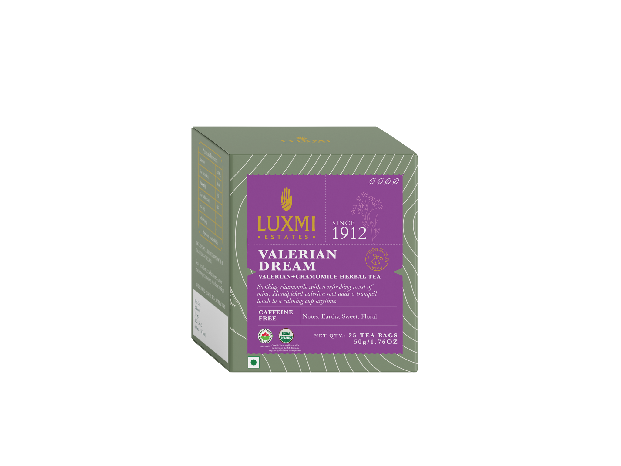 Valerian Dream | Sleep Tea | 25 Tea Bags | Organic Herbal Bio Mesh Tea Bags