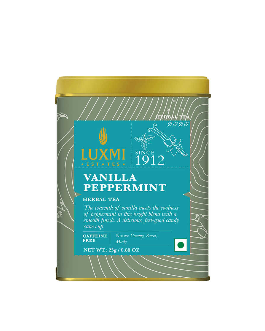 Vanilla Peppermint | 25 gm | Organic Herbal Tea - Luxmi Estates