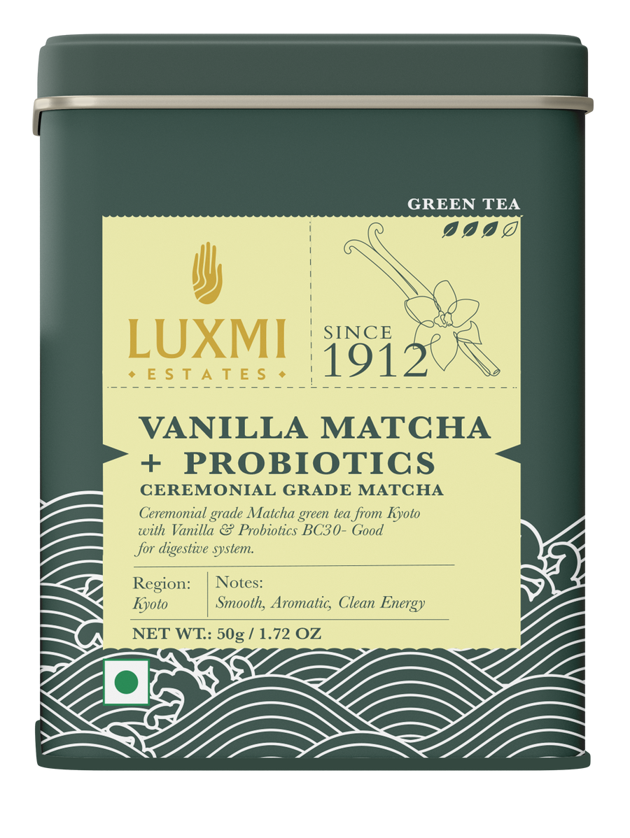 Matcha Vanilla with Probiotics | 50gm | Green Tea Powder