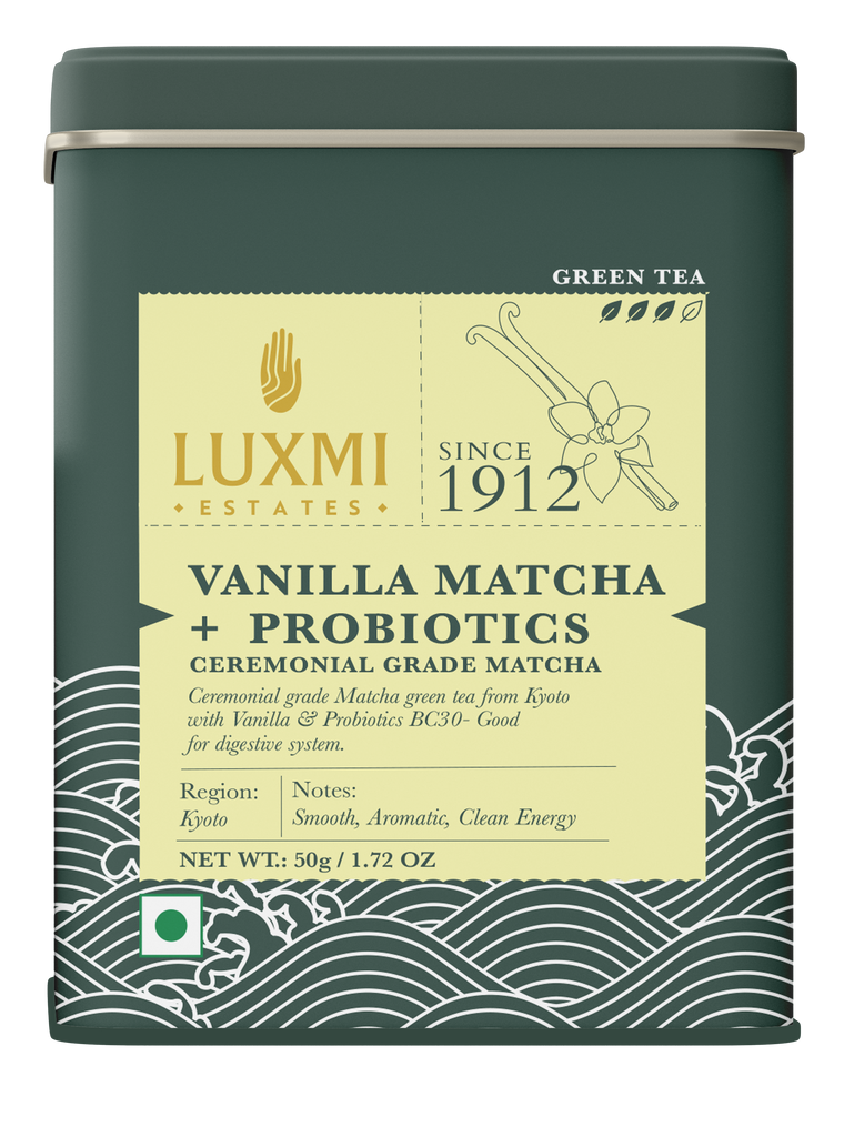 Matcha Vanilla with Probiotics | 50gm | Green Tea Powder