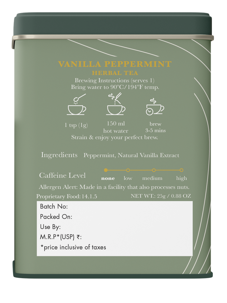 Vanilla Peppermint | 25 gm | Organic Herbal Tea