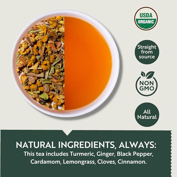 Turmeric Ginger Herbal Tea Ingredients