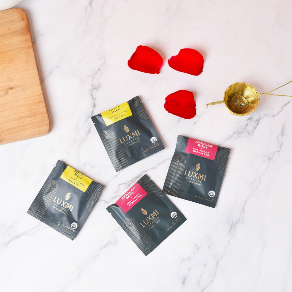 African Rose | 15 Tea Bags | Organic Herbal Tea - Luxmi Estates