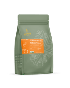 Ashwagandha Turmeric Herbal Tea | 250 Gms Loose | Organic Herbal Tea - Luxmi Estates