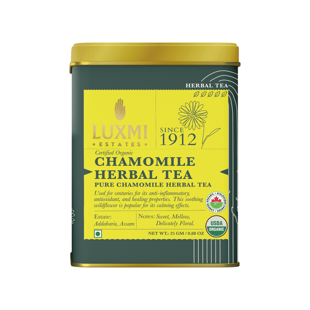 Chamomile Pure Tea: Organic Herbal Tea- Luxmi Estates