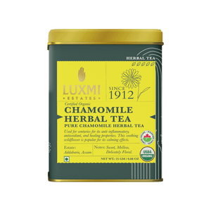 Chamomile Pure Tea | 25gm | Organic Herbal Tea - Luxmi Estates