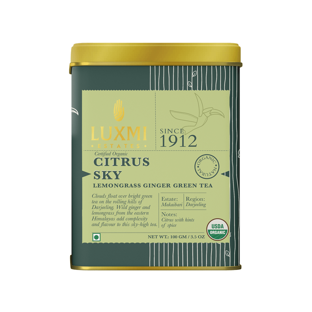 Citrus Sky | 100gm | Organic Green Tea - Luxmi Estates