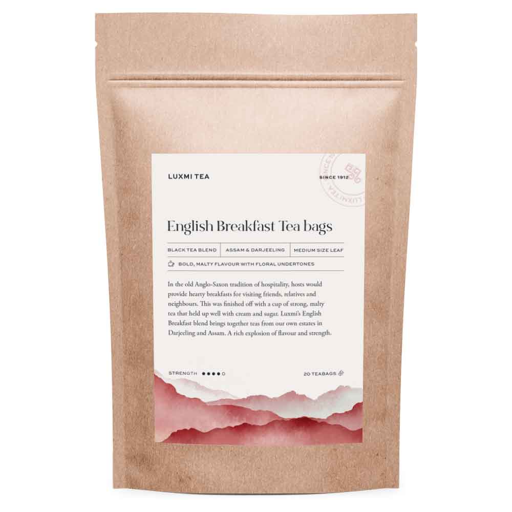 English Breakfast, 20 Pyramid Tea Bags - Luxmi Estates