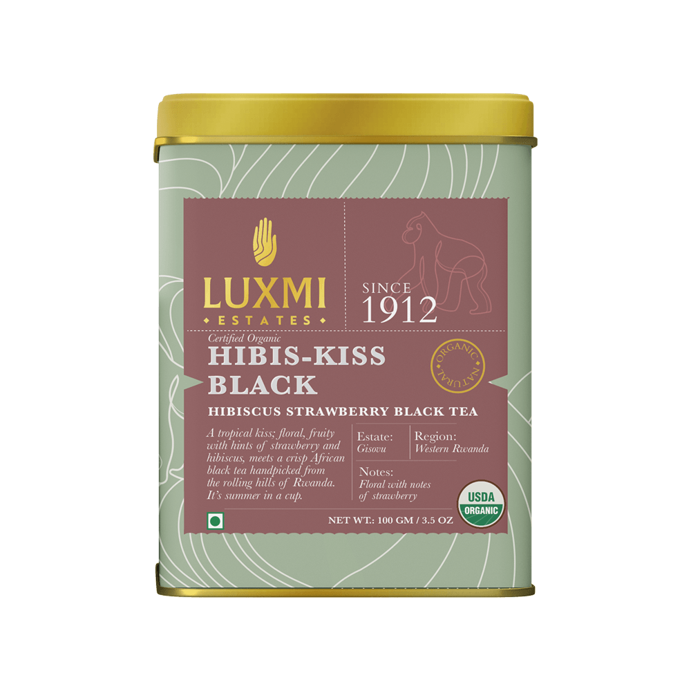 Hibis-Kiss Black | 100gm | Organic Black Tea - Luxmi Estates