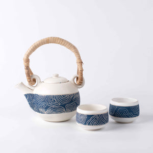 Lines of Terroir - Ceramic Tea Set - Luxmi Estates