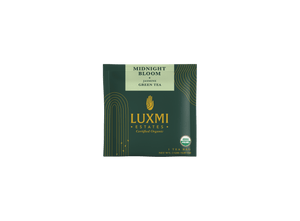 Midnight Bloom Jasmine Green Tea | 15 Tea Bags | Organic Green Tea - Luxmi Estates