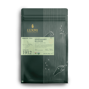 Midnight Bloom Jasmine Green Tea | 200 Gm Loose Leaf | Organic Green Tea - Luxmi Estates