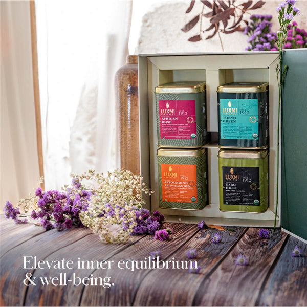 Esthate Tea Organic Assorted Variety Tea Gift Set- Energy and Balance Gift Box ...