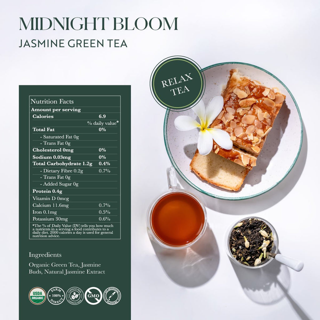 Organic Assorted Variety Tea Gift Set | 2 Herbal Teas, 2 Green Teas 300g | Energy and Balance Gift Box | Jitterless Energy With Green Teas & Wellness of Herbal Tea - Luxmi Estates