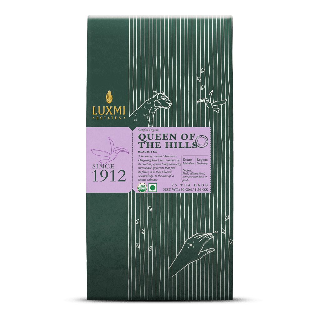 Queen of the Hills 25 Tea Bags | Queens Blend Black Tea - Luxmi Estates