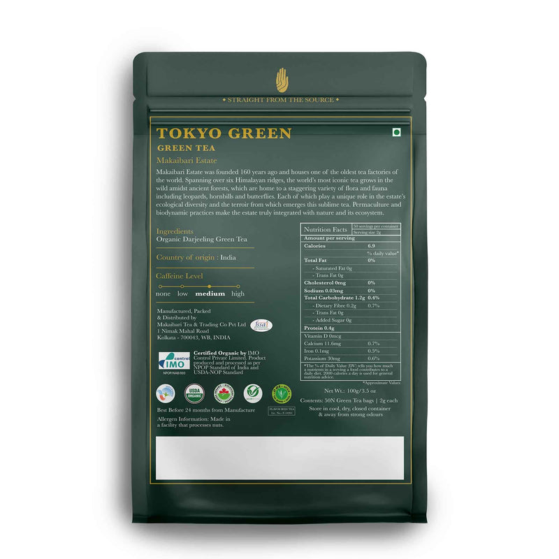 Tokyo Blend, 50 Tea Bags | Green Tea - Luxmi Estates