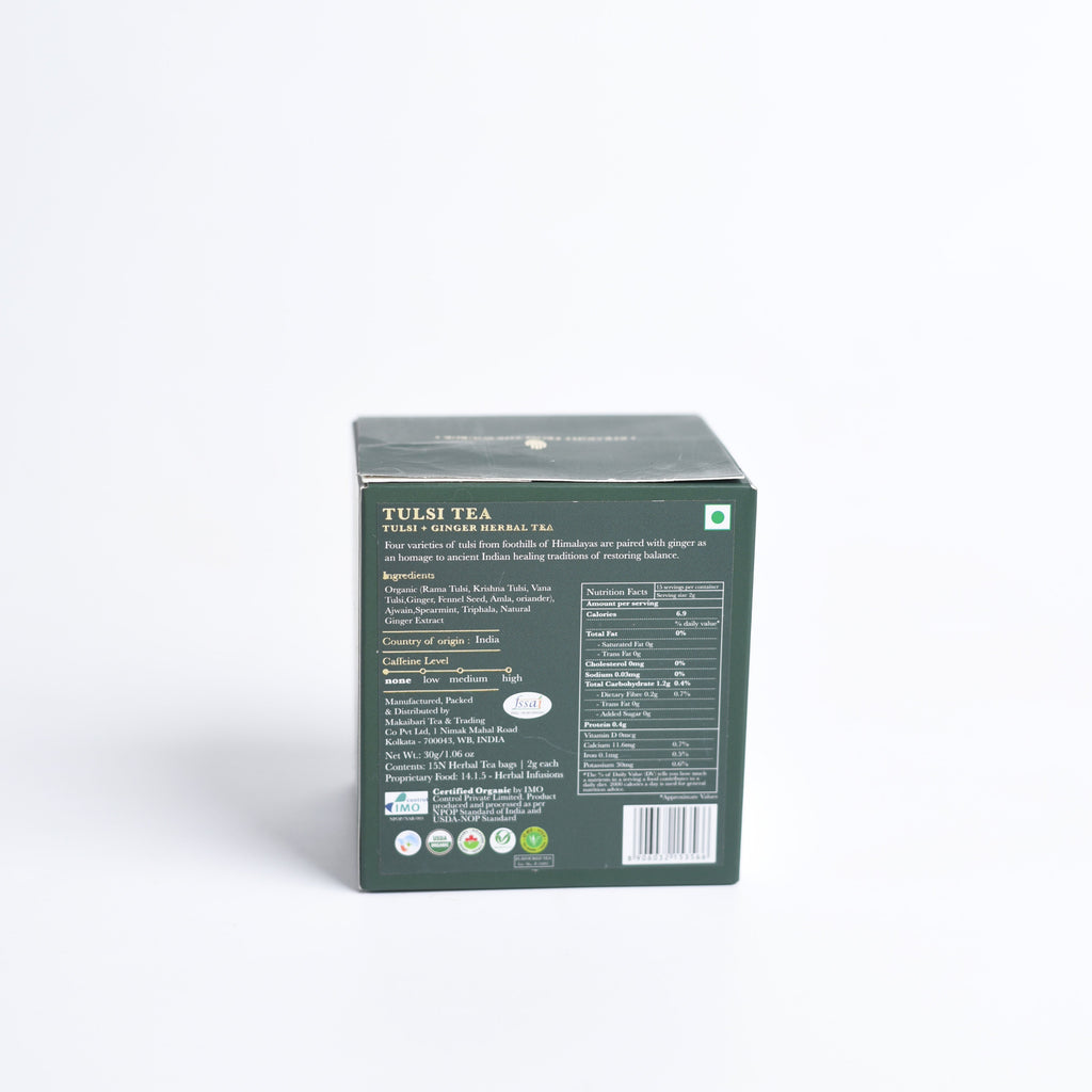 Tulsi Tea | 15 Tea Bags | Organic Herbal Tea - Luxmi Estates