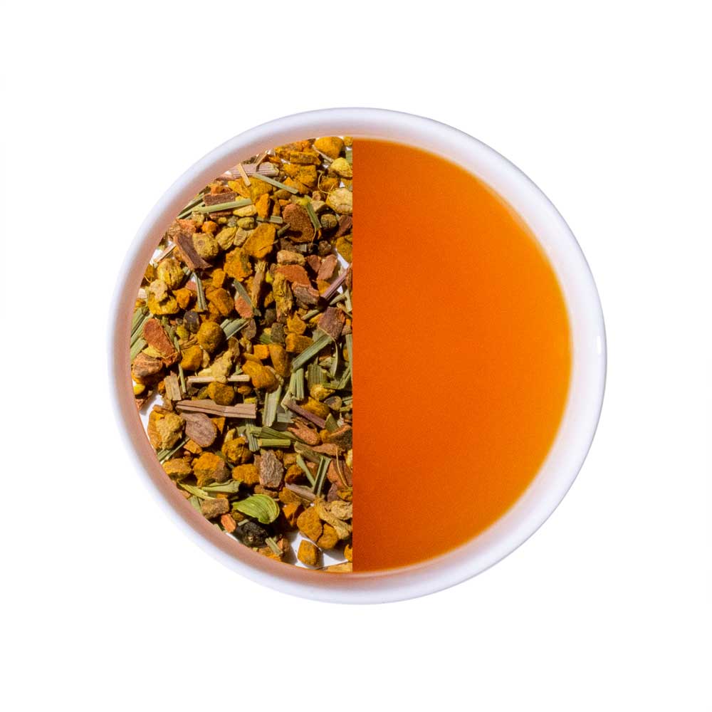 Turmeric Ginger | Turmeric Time-Out | 250 Gm Loose Tea | Organic Herbal Tea - Luxmi Estates